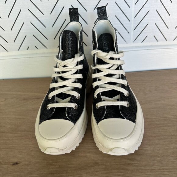 ⭐Rare Converse Run Star Hike Hi Platform Glitter 5.5 Mens Shoes Sneakers A07947C - Picture 4 of 9